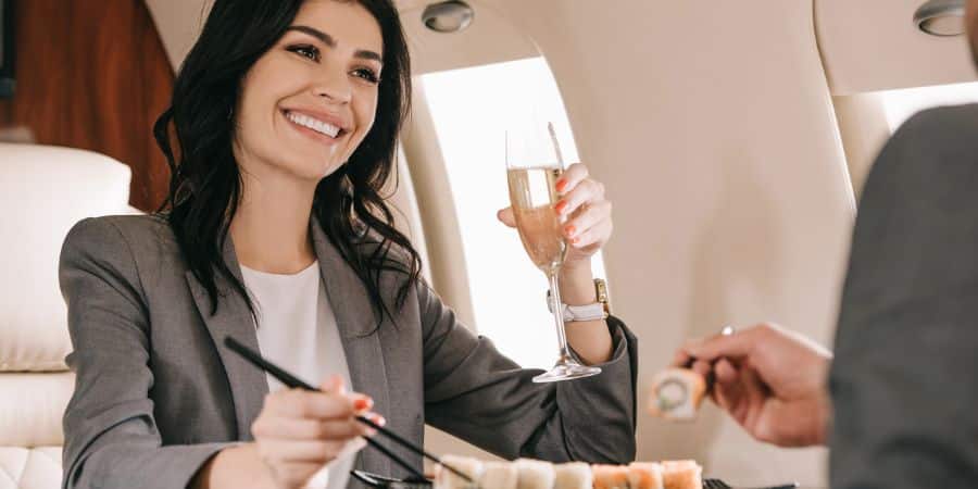 First Private Charter - In-flight Service